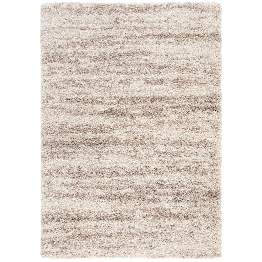 Hudson Shag Ivory/Beige 6 ft. x 8 Marble Area Rug price history on PriceWatchPro