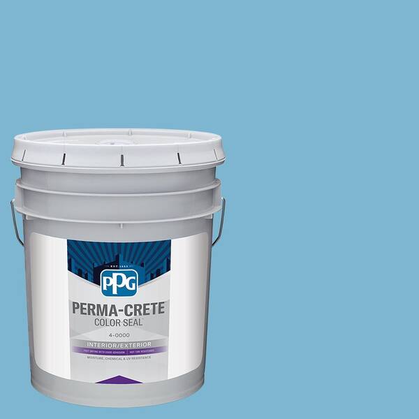 Perma-Crete Color Seal 5 gal. PPG1238-4 Harbor Sky Satin Interior/Exterior Concrete Stain