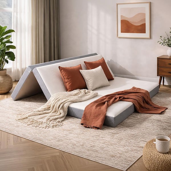 Cool Soft 4 in. Queen Memory Foam Folding Mattress