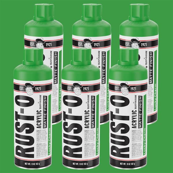 Unbranded 11 oz. Rust-O Matte Lucky Charm Spray Paint (Case of 6)
