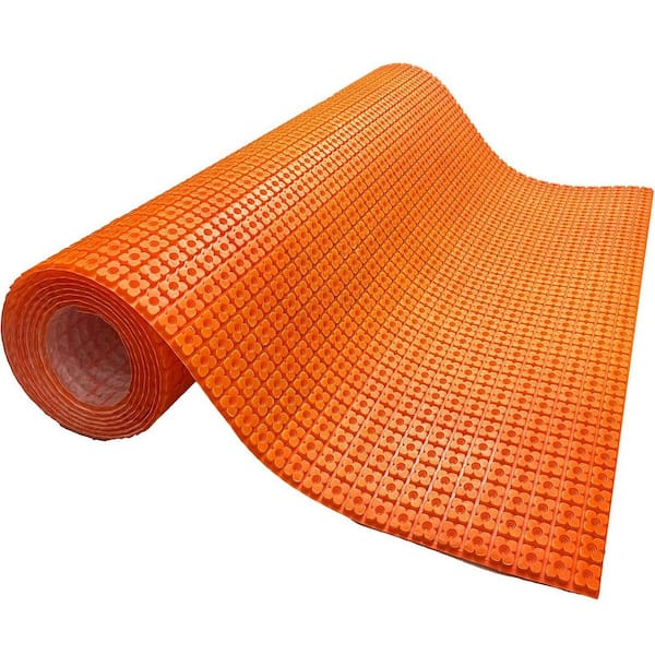 Heating Cable Underlayment Membrane Easy Install Uncoupling Heated Floor Mat Waterproof Tile Anti-Fracture 108 sq. ft.