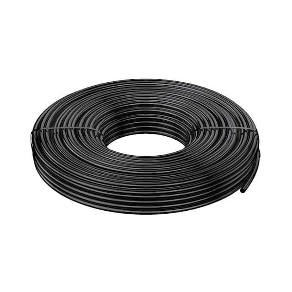1/4 in. Drip Irrigation Tubing, 50 ft. Black PVC Distribution Hose for Garden Watering, Drip System