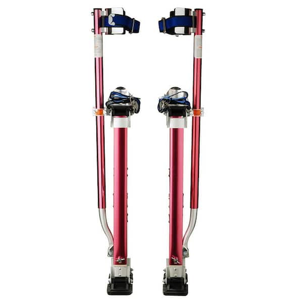 18 in. to 30 in. Adjustable Height Red Drywall, Painting, Work Stilts 18 in. to 30 in. Adjustable Height Red Drywall, Painting, Work Stilts