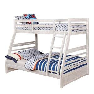California III White Twin/Full Bunk Bed with 2-Drawers