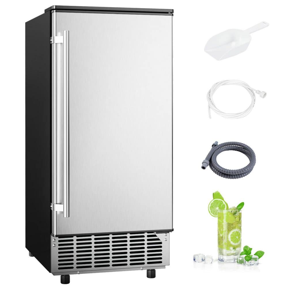 12.6 in. 22 lbs. /24H Portable Whiskey Ball Shaped Cocktail Countertop Ice Maker in Black, Auto-Cleaning