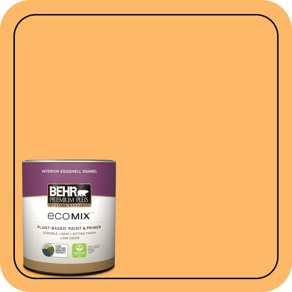 1 qt. Home Decorators #HDC-SM14-11 Yellow Polka Dot Eggshell Enamel EcoMix Plant-Based Interior Paint & Primer price history on PriceWatchPro