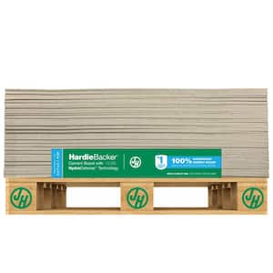 HardieBacker with HydroDefense Technology 1/2 in. x 3 ft. x 5 ft. Waterproof Cement Backer Board 1000-Sheets