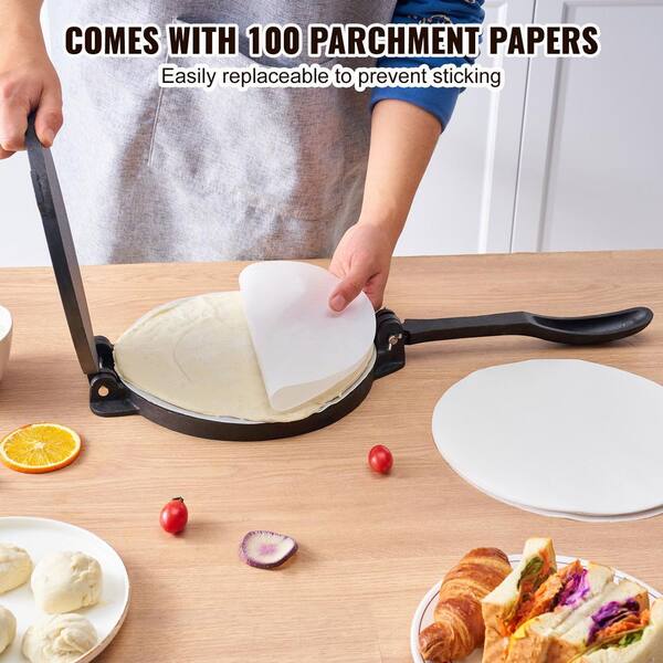 6.6 Inch Non-Stick Tortilla Press Pan - Heavy Duty Aluminum With Bakelite Handle For Stove Top