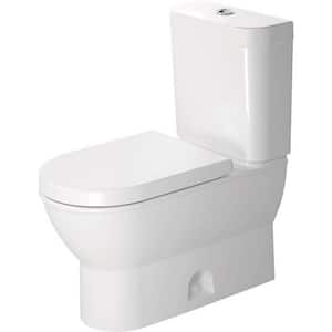 Darling New 2-Piece 1.28 GPF Single Flush Elongated Toilet in White