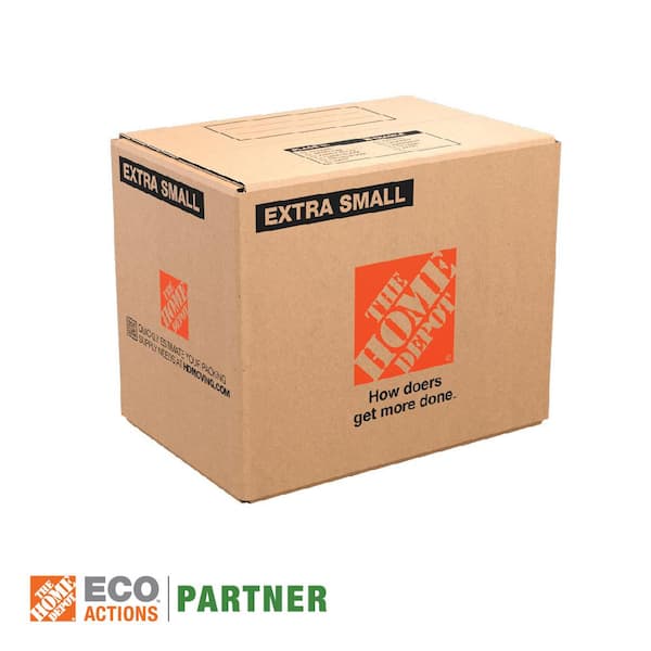 The Home Depot 15 in. L x 10 in. W x 12 in. D Extra-Small Moving Box