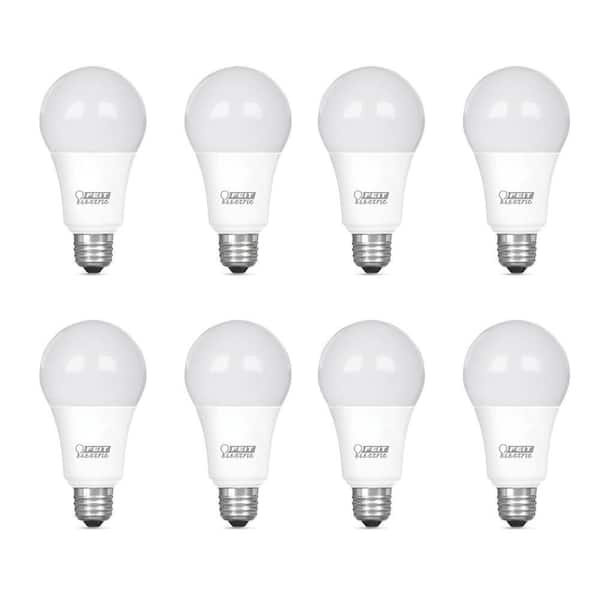 Feit Electric 75-Watt Equivalent A19 Dimmable CEC Title 20 ENERGY STAR 90+ CRI E26 Medium Base LED Light Bulb, Daylight 5000K (8-Pack)