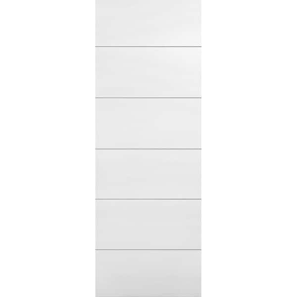 Masonite 30 in. x 84 in. Melrose Primed Solid Core Interior Barn Door Slab