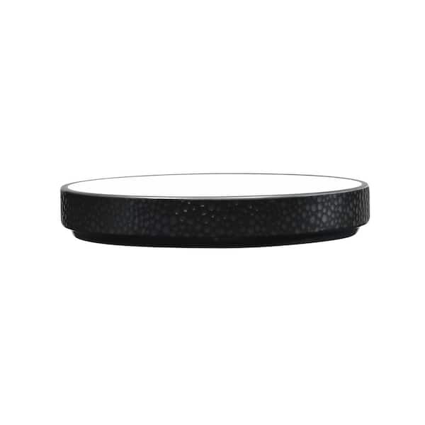 Noritake Colortex Stone Black Porcelain Small Plate 6 in.