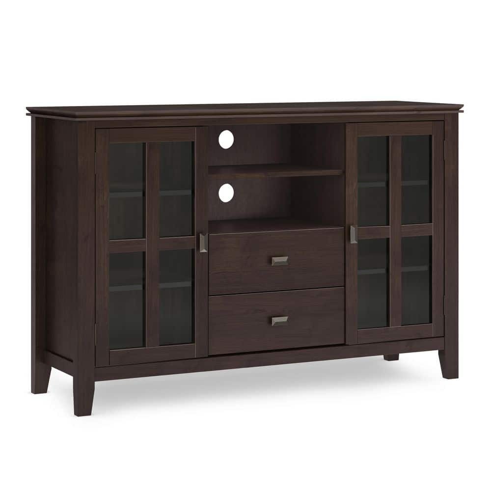 Artisan Contemporary 53" TV Media Stand in Dark Chestnut Brown