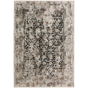 Nelson Black 3 ft. 3 in. x 5 ft. 3 in. Vintage Area Rug