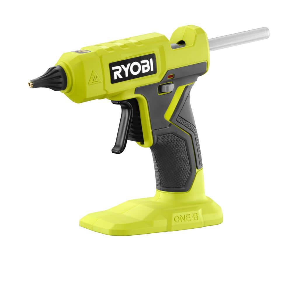 Ryobi P305 One+ 18V Lithium Ion Cordless Hot Glue Gun w/ 3 Multipurpose  Glue