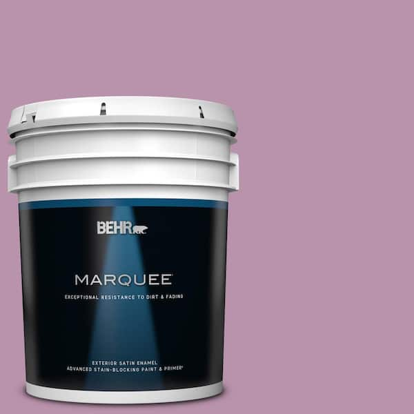 BEHR MARQUEE 5 gal. #680D-5 Bed of Roses Satin Enamel Exterior Paint & Primer