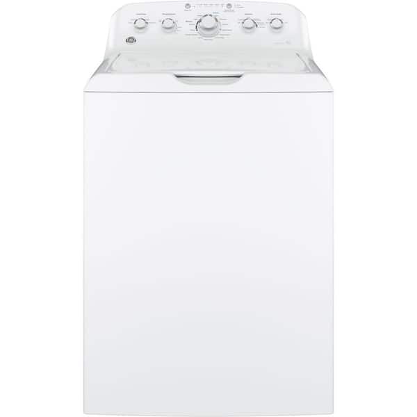 GE 4.2 cu. ft. High-Efficiency White Top Load Washing Machine with Stainless Steel Tub