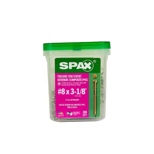 Txx30x　8台セット SPAX #8 x 3-1/8 in. Exterior/Interior Trim Head Wood Composite