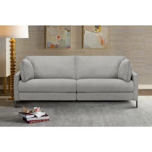 Juliett 80 in. Modern Gray Fabric Power Reclining Sofa