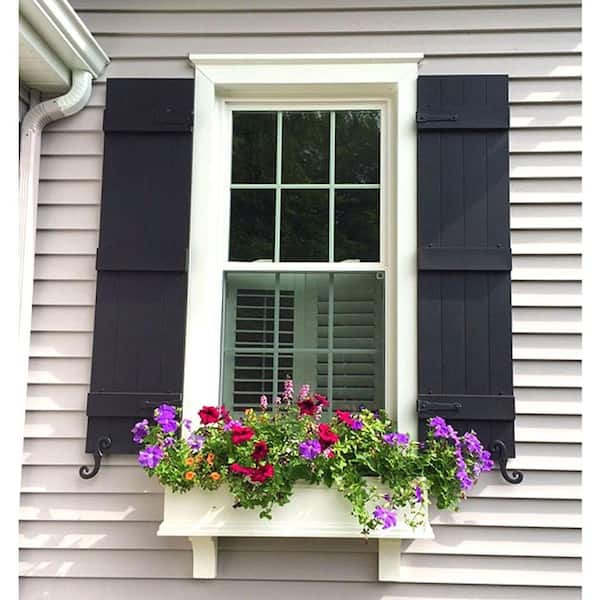 Ekena Millwork 14 in. x 57 in. Lifetime Vinyl Standard Four