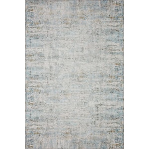 Drift Ivory/Sky 8 ft. 6 in. x 11 ft. 6 in. Contemporary Abstract Area Rug