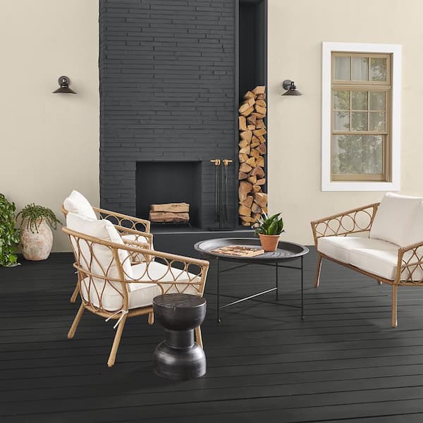 BEHR DECKplus - 1 Gal. #SC-102 Slate Solid Color Waterproofing Exterior Wood Stain
