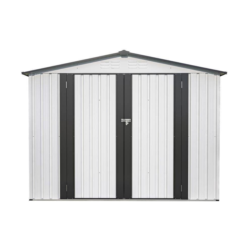 ★TOUT Y EST★ Mesh string mini gray SK08-FGR Tunearary 6 ft. W x 8 ft. D Grey White Metal Storage Shed