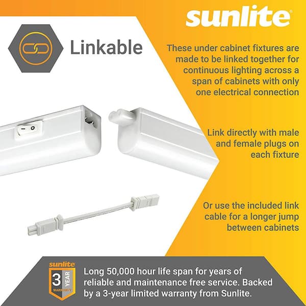 ETI Lighting 15W 32 Under Cabinet Light, Linkable, Adjustable Beam, Dimmable, 3000K (ETi Lighting 53505111)