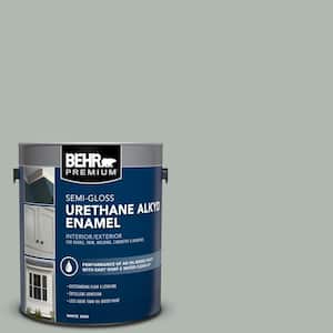1 gal. #PPU12-14 Verdigris Urethane Alkyd Semi-Gloss Enamel Interior/Exterior Paint