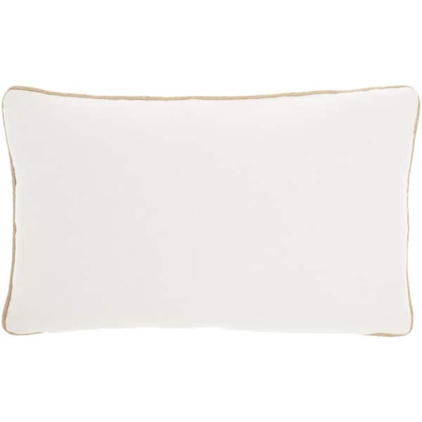 Mina Victory Sofia Beige 18 in. x 18 in. Throw Pillow 074357 - The Home  Depot