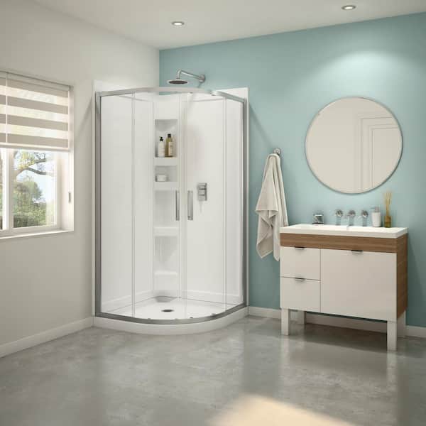 MAAX Sakura 38 in. x 71.5 in. Semi-Frameless Shower Door in Clear