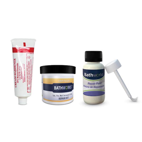 Tub And Tile Chip Repair Kit In Bone, Bathtub Paint Repair Kit