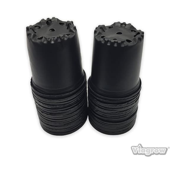 Viagrow 1/2 Gal. Plastic Nursery Trade Pots (0.62 Gal/ 2.37 l/144 cu in.) (96-Pack)