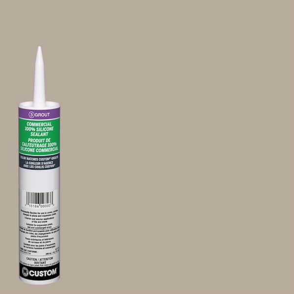 Custom Building Products Commercial #386 Oyster Gray 10.1 oz. Silicone Caulk
