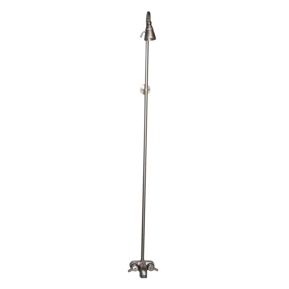 Polished Nickel Wall Mounted Clawfoot Tub Faucet with Slidebar