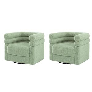 Regina Sage Modern Swivel Chair with 2-Pillow (Set of 2)