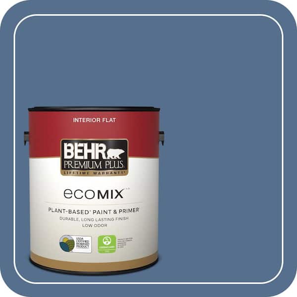 1 gal. #PPF-47 Porch Song Flat EcoMix Plant-Based Interior Paint & Primer