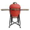 22 in. HD Series Charcoal Kamado Grill in Red