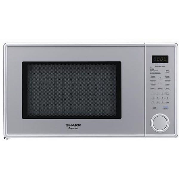 Sharp 1.3 cu. ft. Countertop Microwave in Pearl Silver-DISCONTINUED