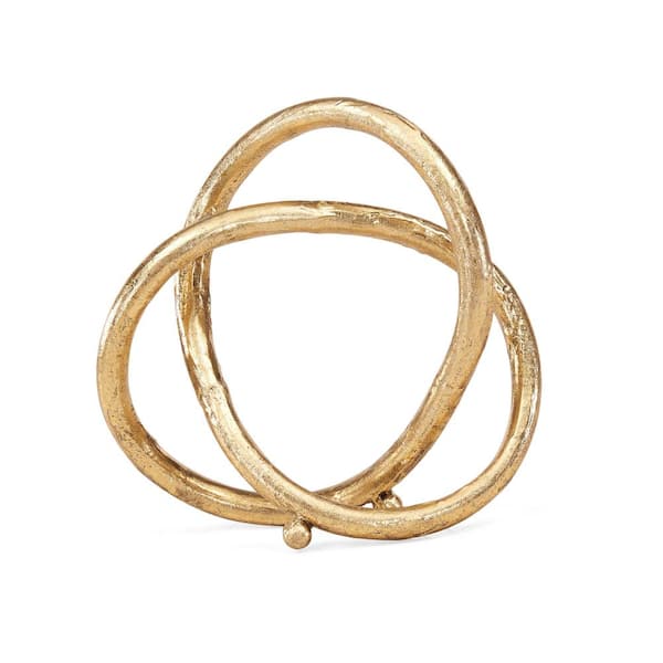 DANYA B Gold Eternal Loop Metal Sculpture