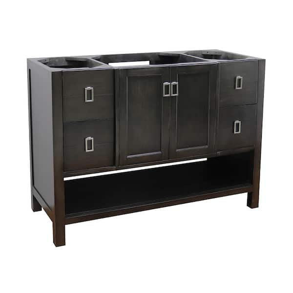 Bellaterra Home Monterey 48 in. W x 21.5 in. D Bath Vanity Cabinet Only in Brown