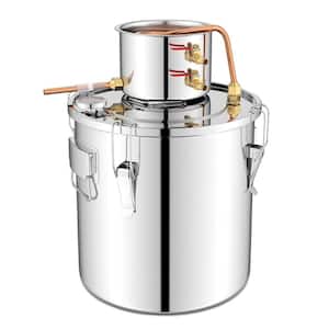 5 Gal Alcohol Still 2 Pots Stainless Steel Alcohol Distiller Copper Tube