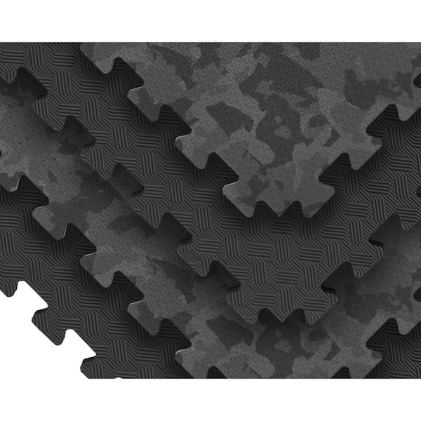 Dual Sided Impact Foam Gym Tile 17 35, Camouflage Tile Flooring