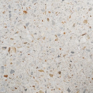 Terra Italia Calacatta 23.62 in. x 23.62 in. Honed Marble Terrazzo Floor and Wall Tile (3.87 sq. ft./Each)