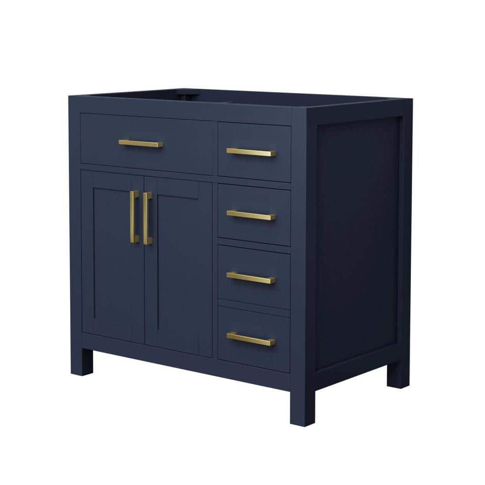 Beckett 35.25 in. Bath Vanity Cabinet without Top in Dark Blue price history on PriceWatchPro