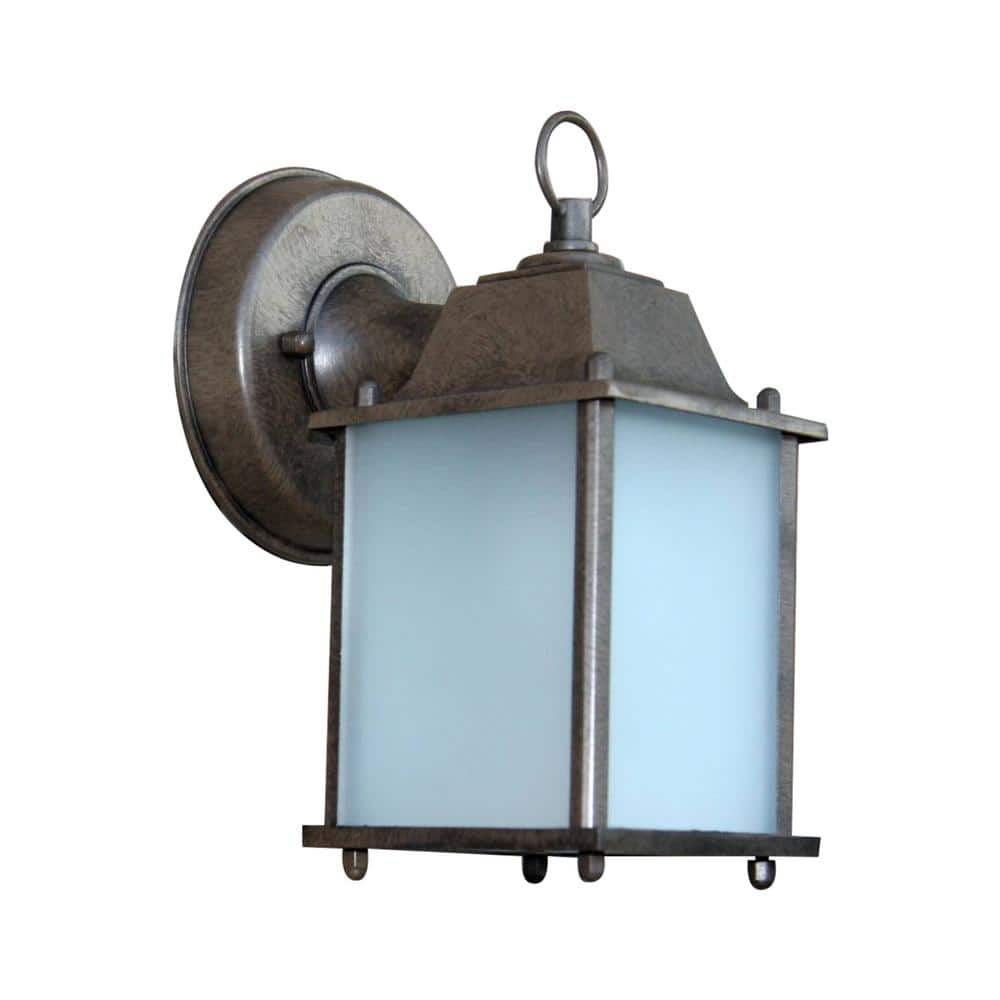 Chaz 1-Light Brown Outdoor Wall Lantern Sconce