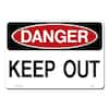 Lynch Sign 14 in. x 10 in. Danger Keep Out Sign Printed on More Durable ...