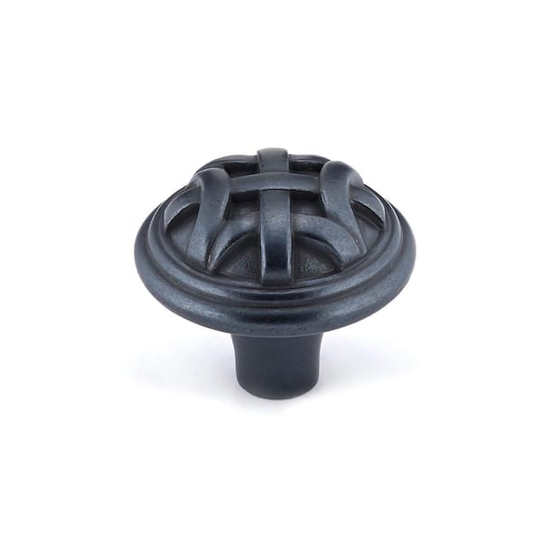 Richelieu Hardware 1-1/4 in. (32 mm) Anthracite Traditional Cabinet Knob