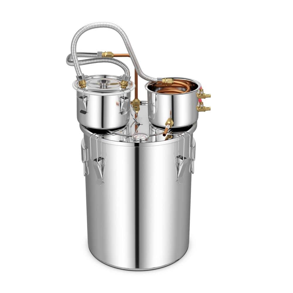 10 gal. 44L Silver Home Water Distiller for DIY Whisky
